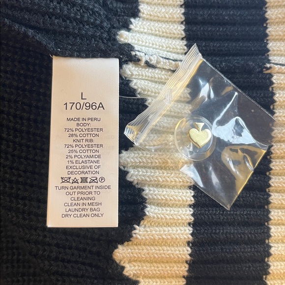 Kate Spade Oversized Logo Cardigan Black & White - Picture 16 of 16